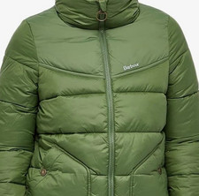 Barbour Belford Quilted Jacket - Moss Green - Size 18 - RRP £169