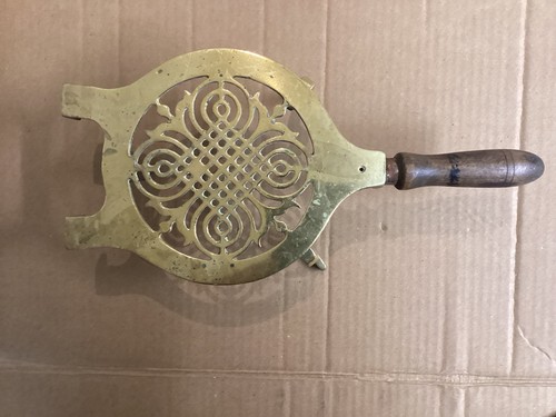 Vintage victorian brass fender - victorian,