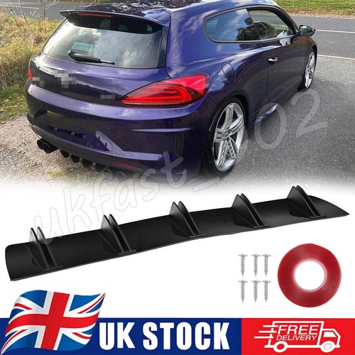 Black rear bumper diffuser - bumper,