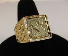 MENS 14KT GOLD PLATED BLING