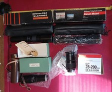 CAMERA ZOOM LENS LOT, ALL OLD