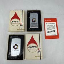 *PAIR* 1975 ZIPPO SLIMLINE
