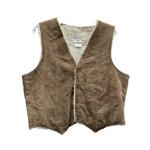 Vtg steer brand suede - brand,