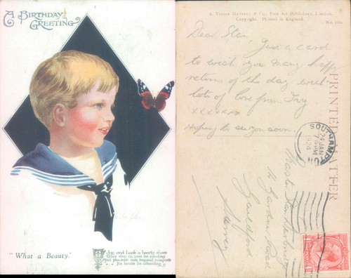 Birthday greeting with child
