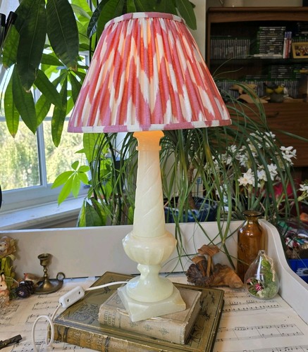 Vintage onyx table lamp - onyx,