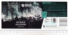 UK Beer Label - Siren Brewery - Berkshire - Buried Shadow