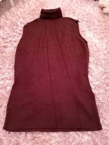 Brown sleeveless polo halter - brown,