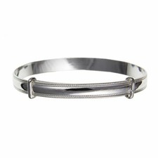 Sterling Silver Beaded Edge