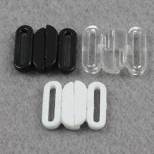 BIKINI CLIPS HOOK & SNAP PLASTIC CLASPS ~10mm STRAP~ BRA FASTENER SWIMWEAR WSR