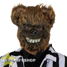 BROWN BEAR MASK SCARY HALLOWEEN HORROR FANCY DRESS COSTUME EVIL TEDDY BEAR