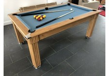 New 7ft Aintree Diner Oak Slate Pool Dining Table | *Home Pool Tables*