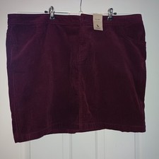 TU Burgundy Corduroy Skirt Women's Size 22
