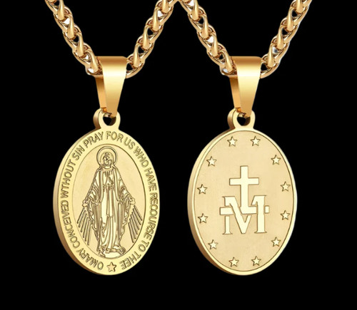 Gold virgin saint - virgin, mary
