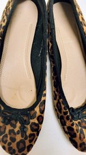 Leopard Print fur Ballet Shoes