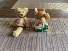 Regency Fine Arts Resin Teddy Bears By Kevin Wood Hker Bears Qty 2 Seated Play.