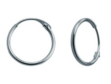 9ct White Gold Earrings Hoop