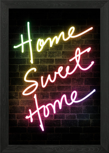 Home sweet neon sign - home,