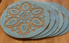 X6 Jute and Teal Beaded