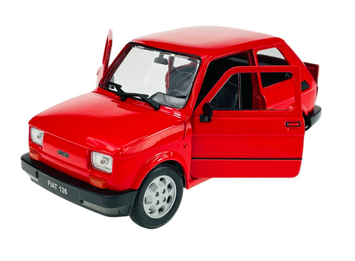 Welly fiat 126p red 21 - 126p, 1:21