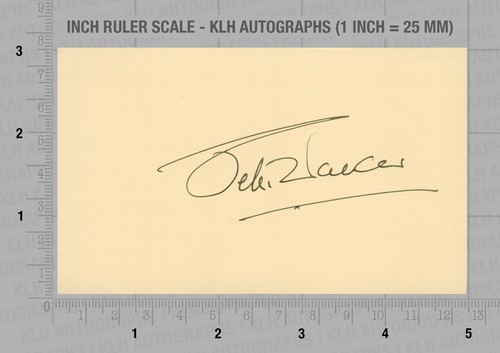 Peter walker hand signed card - walker,