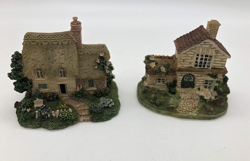 Pair miniature cottage - of,
