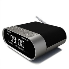 DAB/DAB+ & FM Bedside Digital Radio | Dual Alarms & Sleep Timer | USB Device Cha