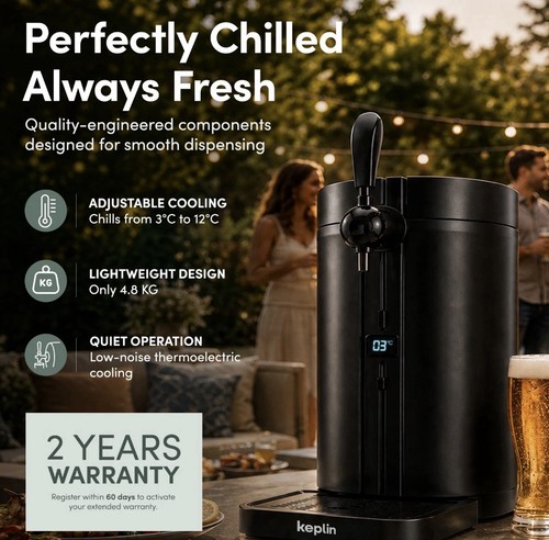 Keplin beer keg dispenser with - beer,