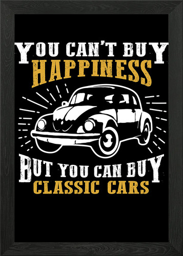 Oldtimer car quotes framed - oldtimer,
