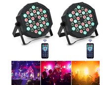 RGB 36 LED Stage / Disco Lights - 7 Colours - Sound - Remote - No Packaging 