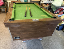 6ft Vintage Pool Table (circa 1970’s) Coin Operated 
