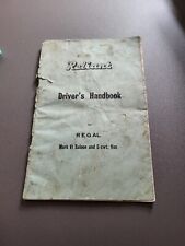 Reliant Regal original Drivers Handbook Mk VI and 5cwt Van