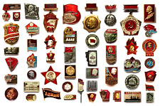 50 Pin Badges Original Soviet