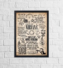 Nirvana Doodle Lyric Poster
