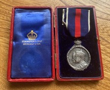 Original issue 1902 Edward VII Silver Coronation medal Boxed