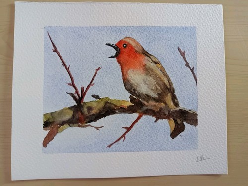 Original signed watercolour - signed,