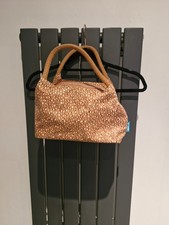 Smash Tan Spotted Cool/Lunch Bag Blue Anti Bacteria Lining. Handbag Style. NWOT!