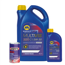MORRIS 6L 5w30 Fully Synthetic Engine Oil Low Saps ACEA C1+ Engine Flush