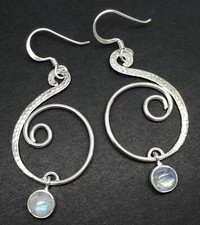 Rainbow moonstone drop