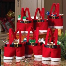 Red Felt Christmas Gift Bags