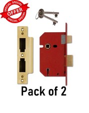 2 x Union Locks 2201 5-Lever