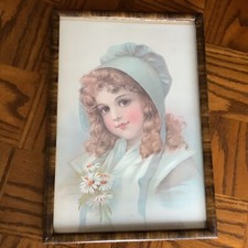 Vintage Framed Print Of Young