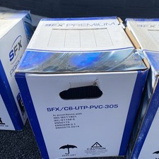 SFX C6 UTP PVC Premium CAT6 Ethernet LAN CCTV Cable Cat 6 Copper