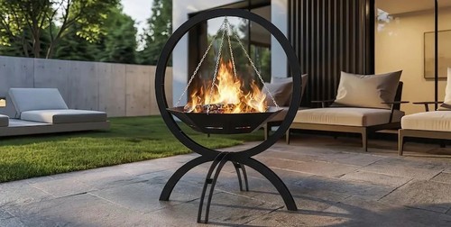 Bespoke hanging bbq firepit - hanging,