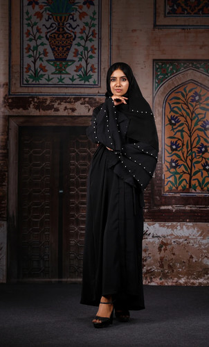 Lulu black beautiful abaya - lulu,