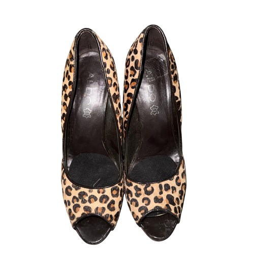Aldo heels brown leopard - aldo, 38