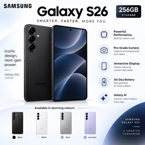 New samsung galaxy s26 256gb - samsung,