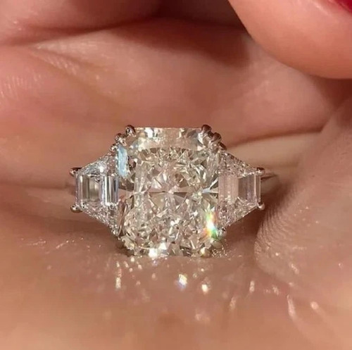 14k white gold lab grown - gold,