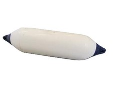 White inflatable boat fender - white,