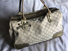 Gucci Brown Canvas Tote Bag