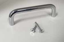 96mm Chrome D-Shape Curved